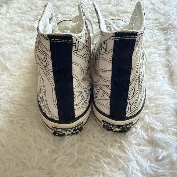 Converse Chuck Women’s 70 High Runway Cable Egret Black Sneakers - Picture 5 of 8